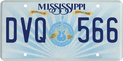 MS license plate DVQ566