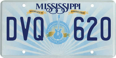 MS license plate DVQ620