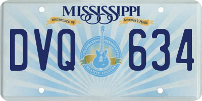 MS license plate DVQ634