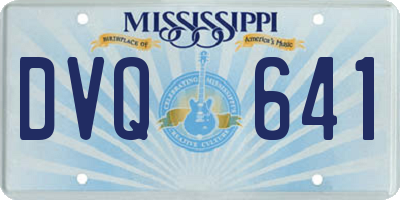 MS license plate DVQ641