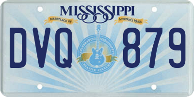 MS license plate DVQ879