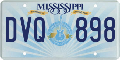 MS license plate DVQ898
