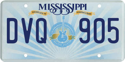 MS license plate DVQ905