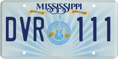 MS license plate DVR111
