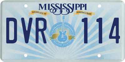 MS license plate DVR114