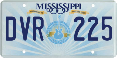 MS license plate DVR225