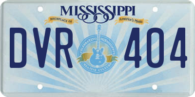 MS license plate DVR404