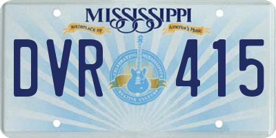 MS license plate DVR415