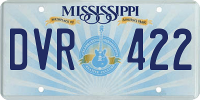 MS license plate DVR422
