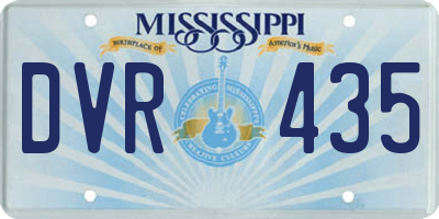 MS license plate DVR435