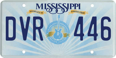 MS license plate DVR446