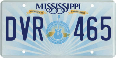 MS license plate DVR465