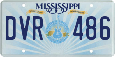 MS license plate DVR486