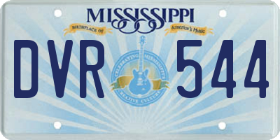 MS license plate DVR544