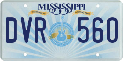 MS license plate DVR560