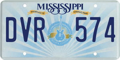 MS license plate DVR574