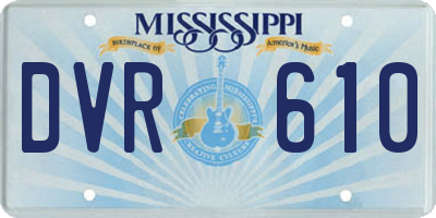MS license plate DVR610