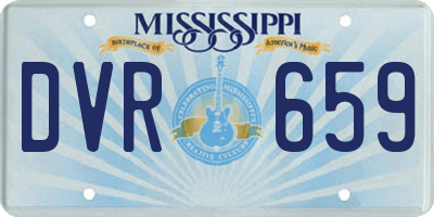 MS license plate DVR659