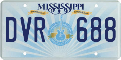 MS license plate DVR688