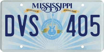 MS license plate DVS405