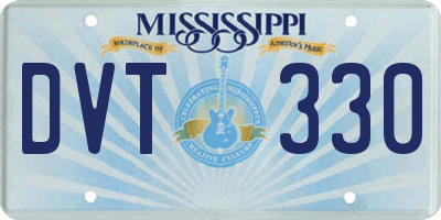 MS license plate DVT330