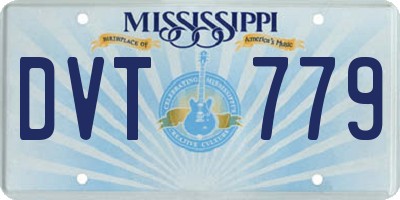 MS license plate DVT779