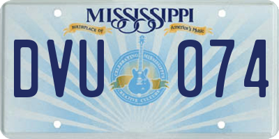 MS license plate DVU074