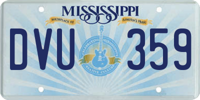 MS license plate DVU359