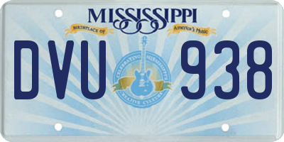 MS license plate DVU938