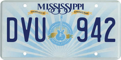 MS license plate DVU942