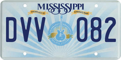 MS license plate DVV082