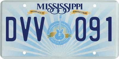 MS license plate DVV091