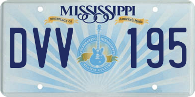 MS license plate DVV195