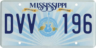 MS license plate DVV196