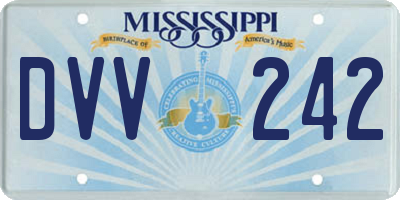 MS license plate DVV242