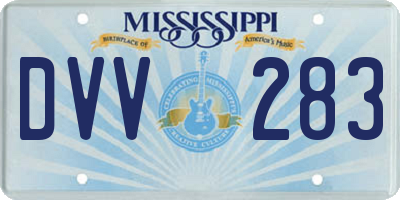 MS license plate DVV283