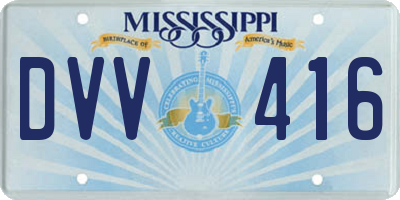 MS license plate DVV416