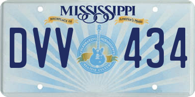 MS license plate DVV434