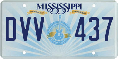 MS license plate DVV437