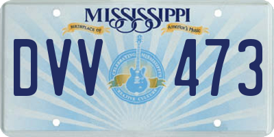 MS license plate DVV473