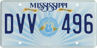 MS license plate DVV496