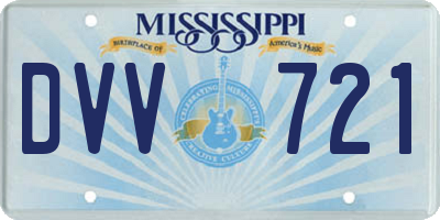 MS license plate DVV721