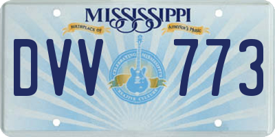 MS license plate DVV773