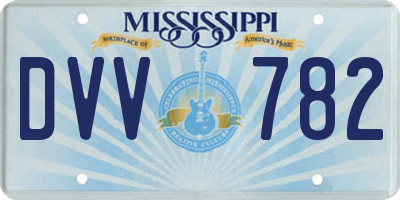 MS license plate DVV782