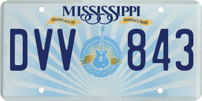 MS license plate DVV843