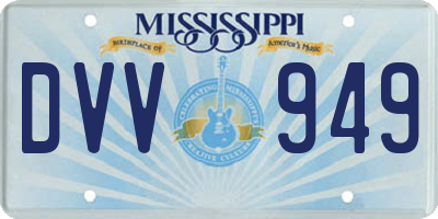 MS license plate DVV949