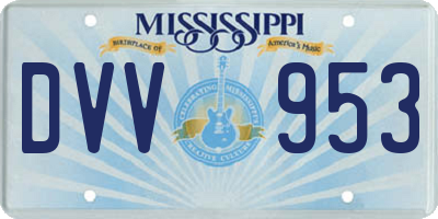 MS license plate DVV953