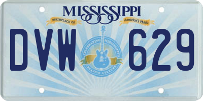 MS license plate DVW629