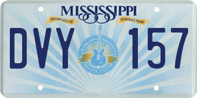 MS license plate DVY157