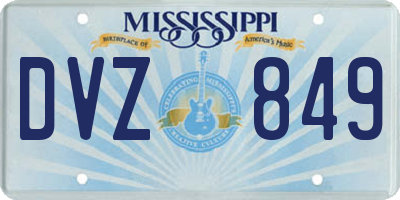 MS license plate DVZ849